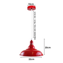 Red Retro Bedroom and Kitchen Pendant Light Shades~1435