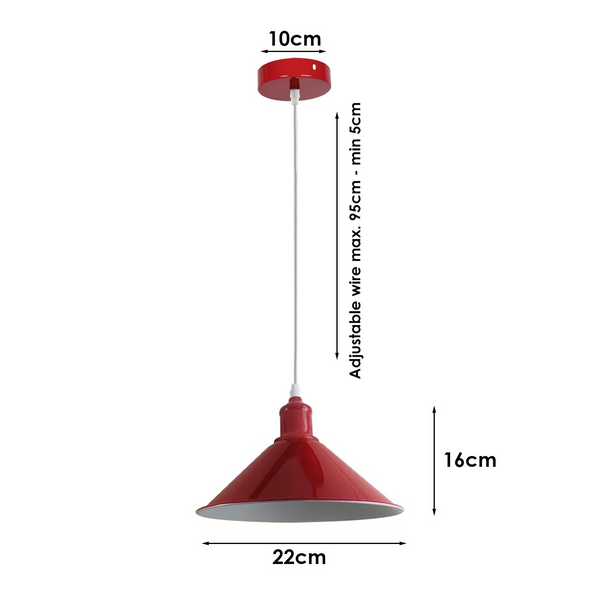 Red Retro Bedroom and Kitchen Pendant Light Shades~1435