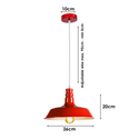 Red Retro Bedroom and Kitchen Pendant Light Shades~1435