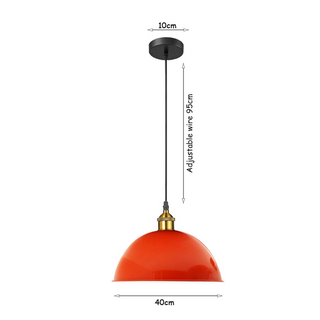 Retro Orange Ceiling Wall Lamp Shade Pendant Light~4966