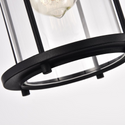 CHLOE Lighting CLARKE Transitional 1 Light Textured Black Outdoor Wall Sconce 15