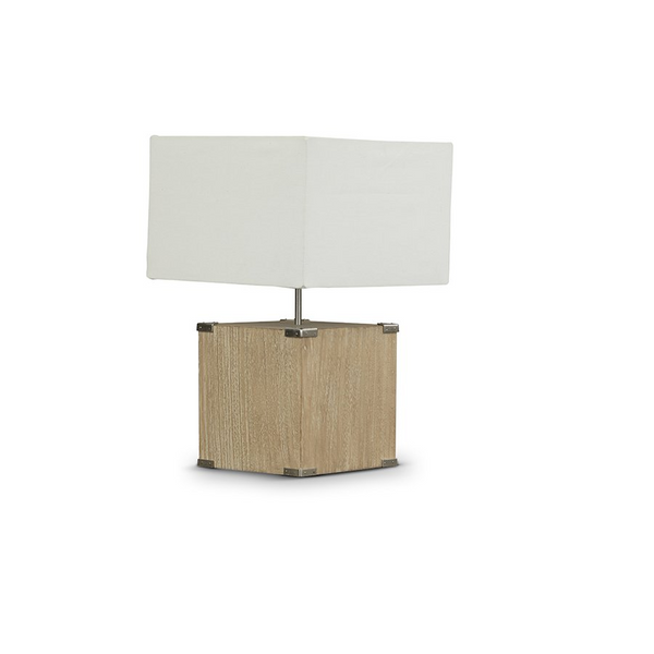 Kostka Wood and Fabric Lamp