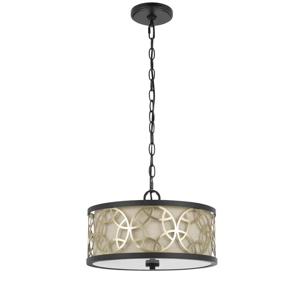 60W X 2 Carmel 2 Light Metal Semi-Flush / Pendant Chandelier