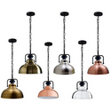 Industrial Chain pendant Light Metal Shade Farmhouse Style Pendant Light~1545