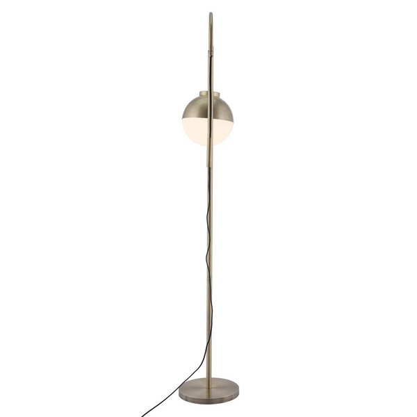 Waterloo Floor Lamp White & Bronze