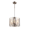 AVERY Industrial 4 Lights Antique Silver Ceiling Pendant 12