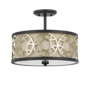 60W X 2 Carmel 2 Light Metal Semi-Flush / Pendant Chandelier