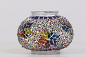 Turkish Mosaic Lamp Multicolor Separated Flowers Decorative Handmade Table Lamp - Unique Custom Moroccan Lamp Shades