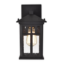 CHLOE Lighting JESSE Transitional 1 Light Textured Black Outdoor Wall Sconce 12