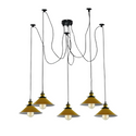 Modern large spider Braided Pendant lamp 1heads Clusters of Hanging Yellow Cone Shades Ceiling Lamp Lighting~3432