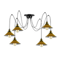 Modern large spider Braided Pendant lamp 1heads Clusters of Hanging Yellow Cone Shades Ceiling Lamp Lighting~3432