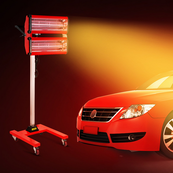 VEVOR 2000W Baking Infrared Paint Curing Lamp Short Wave Infrared Heater Car Bodywork Repair Paint Dryer/Stand