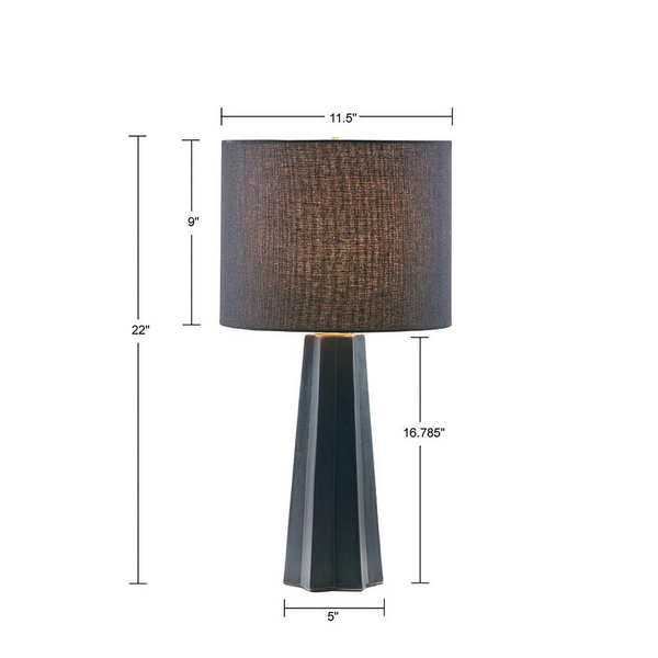 Geometric Ceramic Table Lamp