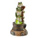 Solar Light-Up Rotating Frog Garden Decor