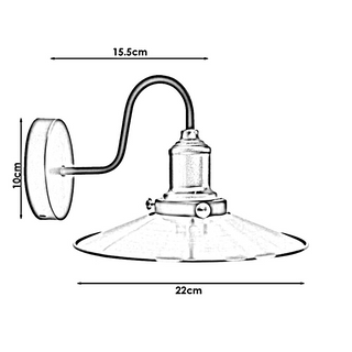 Wall Light Lampshade Modern Industrial Wall Lamp~1573