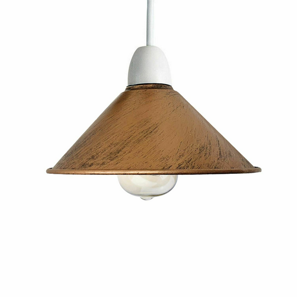 Brushed Brass Vintage Cone Metal Ceiling Lamp Shades