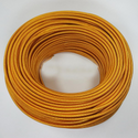 16Ft 18 Gauge 2 Conductor Round Cloth Covered Wire Braided Light Cord Gold~1343