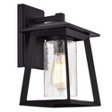 CHLOE Lighting RUSSELL Transitional 1 Light Textured Black Outdoor Wall Sconce 11