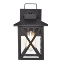 CHLOE Lighting LAWRENCE Transitional 1 Light Textured Black Outdoor Wall Sconce 11