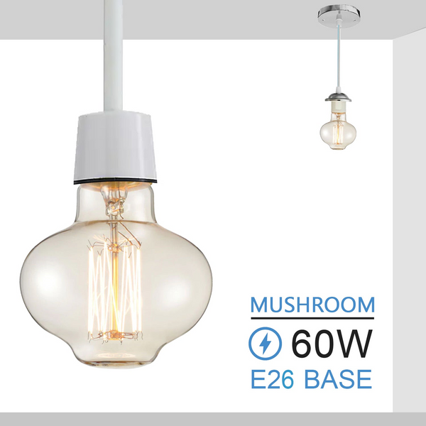 E26 MushRoom 60W Vintage Retro Industrial Filament Bulb~1144