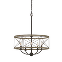 40W X 5 Modica Metal Pendant Fixture (Edison Bulbs Not Included)