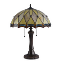 JOSEPHINE Tiffany-style 2 Light Victorian Table Lamp 16