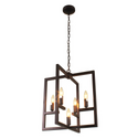 IRONCLAD Farmhouse 5 Light Oil Rubbed Bronze Ceiling Pendant 18