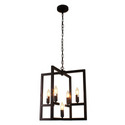 IRONCLAD Farmhouse 5 Light Oil Rubbed Bronze Ceiling Pendant 18