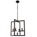 IRONCLAD Farmhouse 5 Light Oil Rubbed Bronze Ceiling Pendant 18