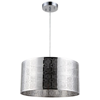 SIERRA Farmhouse 1 Light Chrome Ceiling Pendant 15