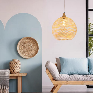 Ele Rattan Pendant Light D15