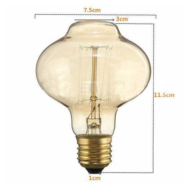 E26 MushRoom 60W Vintage Retro Industrial Filament Bulb~1144