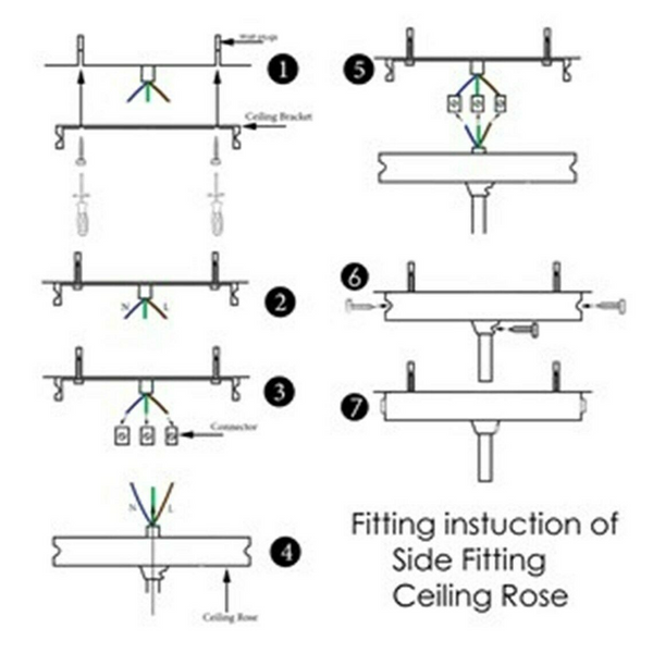 Ceiling Rose Light Fitting Canopy Kit~1118
