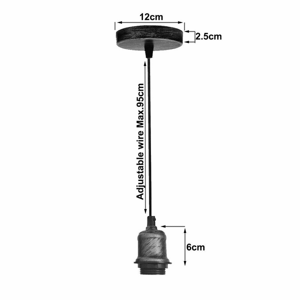 Pendant Light Kit Cord Hanging Light Socket Lamp Holder E26~1122