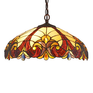 ADIA Tiffany-style 2 Light Hanging Pendant Fixture 18