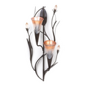 Wall Sconce with Lily Candle Cones