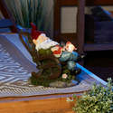 Solar Light-Up Rocking Chair Nap Garden Gnome