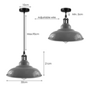 Industrial Chandelier Pendant Light Hanging Light Fixture E26~1394