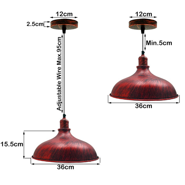 Industrial Retro Ceiling Pendant Light~1445